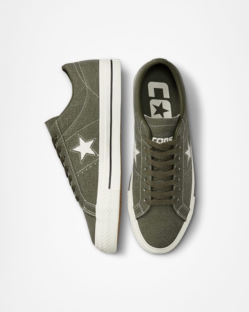 Skate Topanky Converse CONS One Star Pro Workwear Panske Olivovo Zelená Čierne | SK CEGLX5